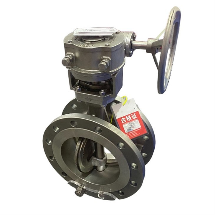 Three Eccentric DN200 Worm Gear Butterfly Valve factory