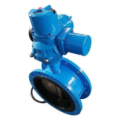 Elektrisk Soft Seal PTFE Flange Butterfly Ventil