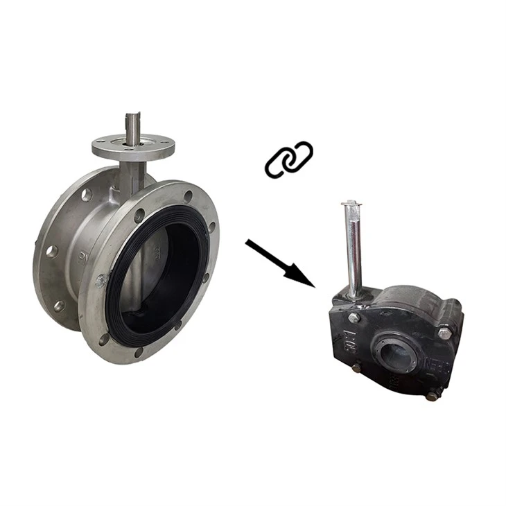 CF8 Flange Flow Control Butterfly Valve